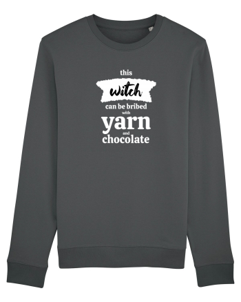 This Witch can be bribed with yarn and chocolate. (alb) Anthracite