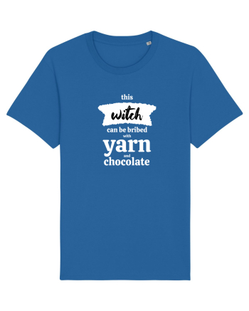 This Witch can be bribed with yarn and chocolate. (alb) Royal Blue