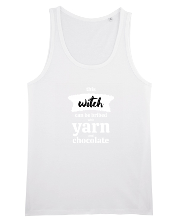 This Witch can be bribed with yarn and chocolate. (alb) White