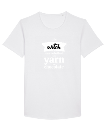 This Witch can be bribed with yarn and chocolate. (alb) White