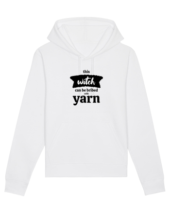 This Witch can be bribed with yarn. White
