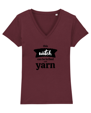 This Witch can be bribed with yarn. Burgundy