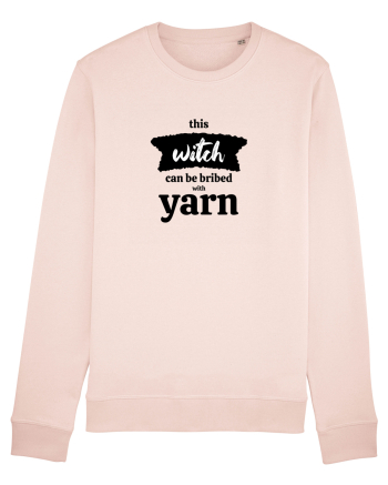 This Witch can be bribed with yarn. Candy Pink