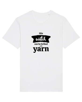 This Witch can be bribed with yarn. White
