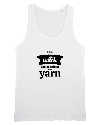 This Witch can be bribed with yarn. White