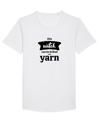 This Witch can be bribed with yarn. White