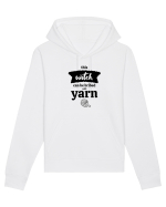 This Witch can be bribed with yarn. (ghem alb) Hanorac Unisex Drummer