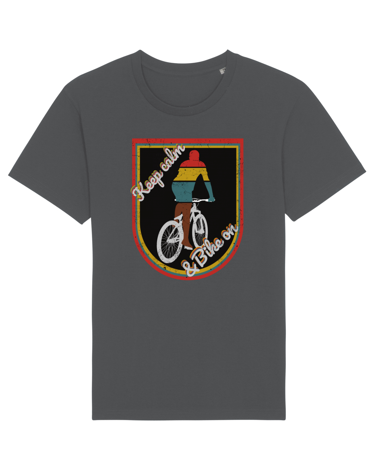 Tricou mânecă scurtă Unisex Rocker Anthracite