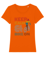 Pentru Ciclisti Tricou mânecă scurtă guler larg fitted Damă Expresser