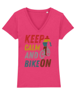 Pentru Ciclisti Tricou mânecă scurtă guler V Damă Evoker