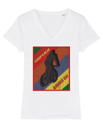 Pentru Ciclisti Tricou mânecă scurtă guler V Damă Evoker