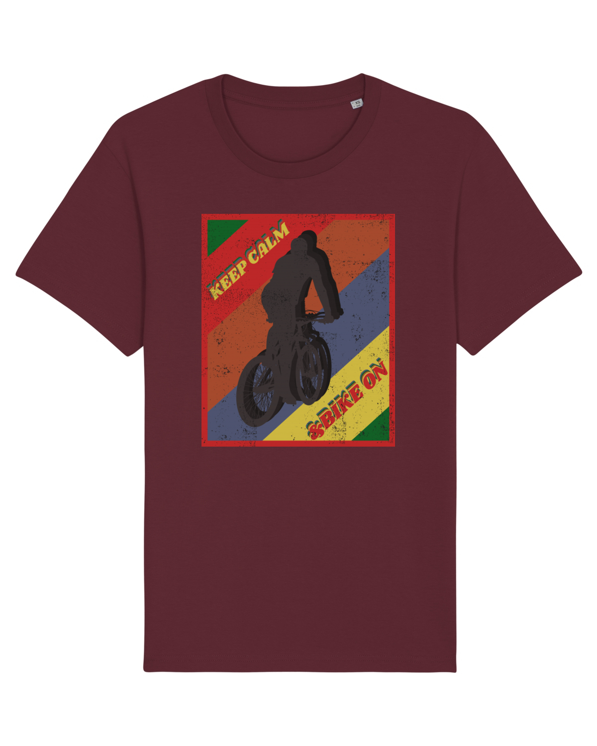 Tricou mânecă scurtă Unisex Rocker Burgundy