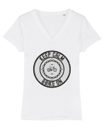 Pentru Ciclisti Tricou mânecă scurtă guler V Damă Evoker