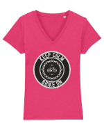 Pentru Ciclisti Tricou mânecă scurtă guler V Damă Evoker
