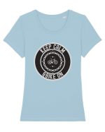 Pentru Ciclisti Tricou mânecă scurtă guler larg fitted Damă Expresser