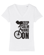 Pentru Ciclisti Tricou mânecă scurtă guler V Damă Evoker