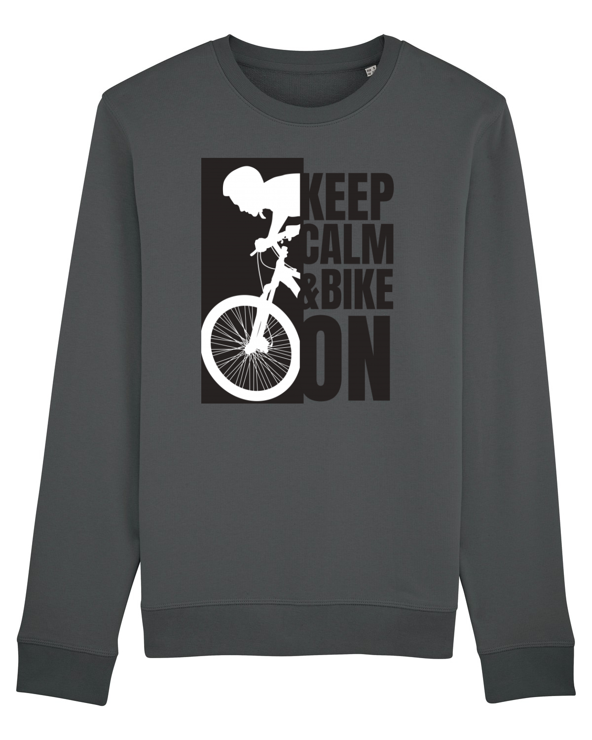 Bluză mânecă lungă Unisex Rise Anthracite