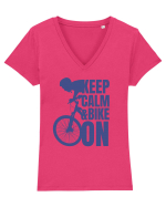 Pentru Ciclisti Tricou mânecă scurtă guler V Damă Evoker