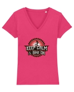 Pentru Ciclisti Tricou mânecă scurtă guler V Damă Evoker