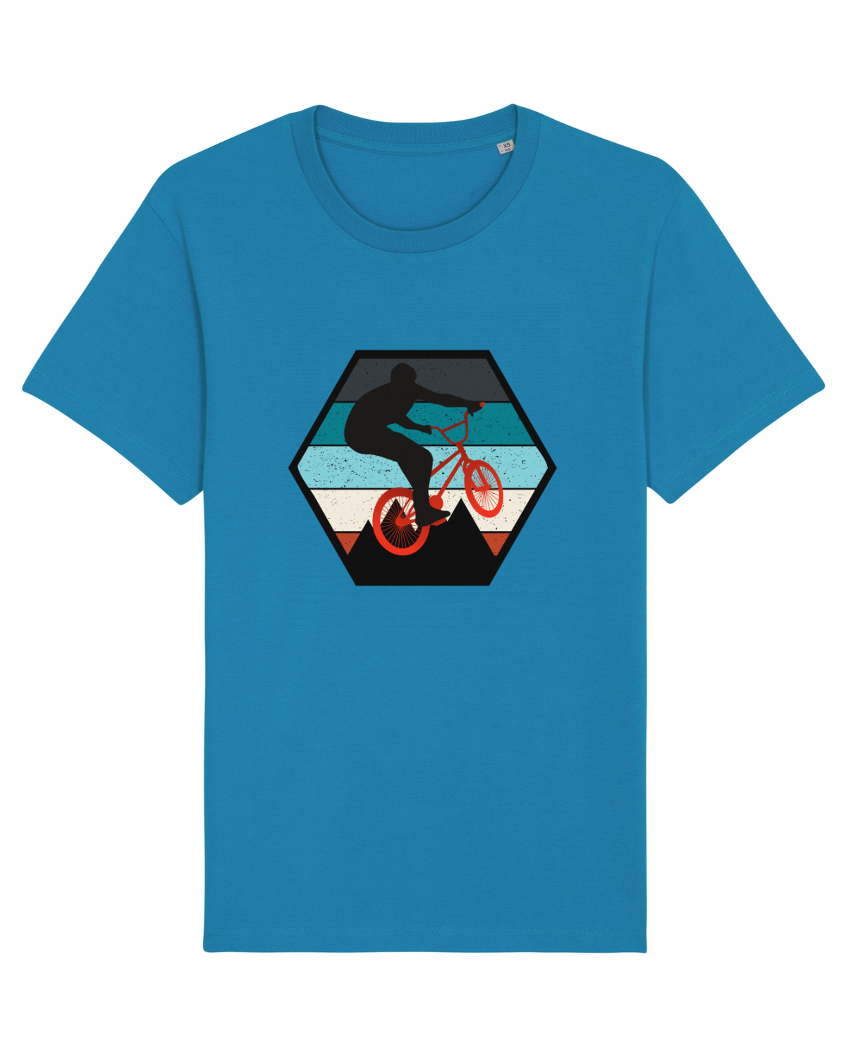Tricou mânecă scurtă Unisex Rocker Azur