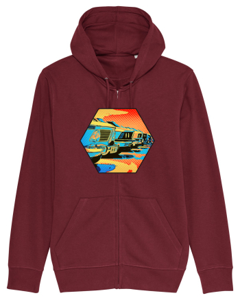 Masina Retro Vintage Burgundy