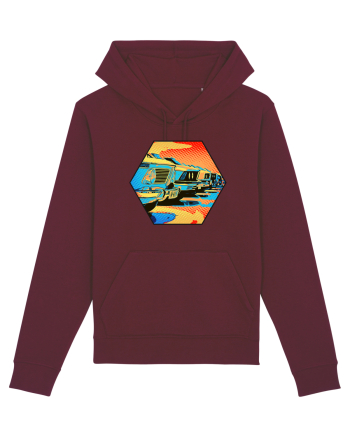 Masina Retro Vintage Burgundy