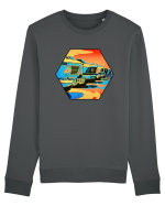 Masina Retro Vintage Bluză mânecă lungă Unisex Rise