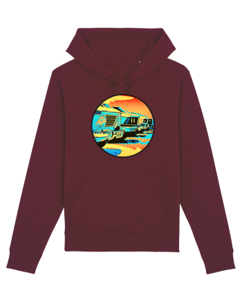 Masina Retro Vintage Burgundy