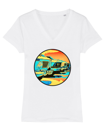 Masina Retro Vintage White