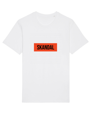 SKANDAL  - Tricou Cool Unisex White