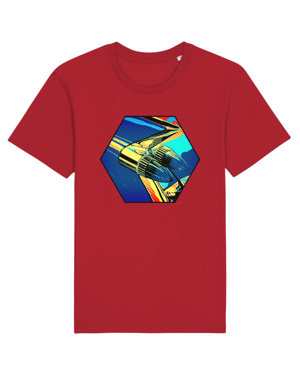 Tricou mânecă scurtă Unisex Rocker Red