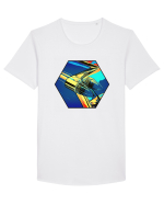Masina Retro Vintage Tricou mânecă scurtă guler larg Bărbat Skater