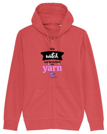 This Witch can be bribed with yarn. (ghem roz) Carmine Red