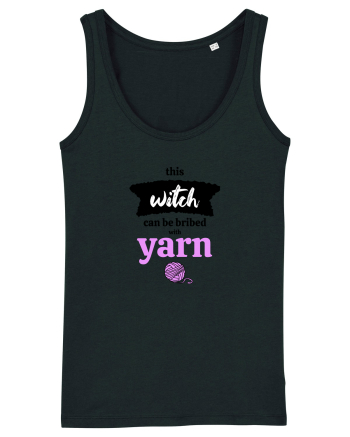 This Witch can be bribed with yarn. (ghem roz) Black