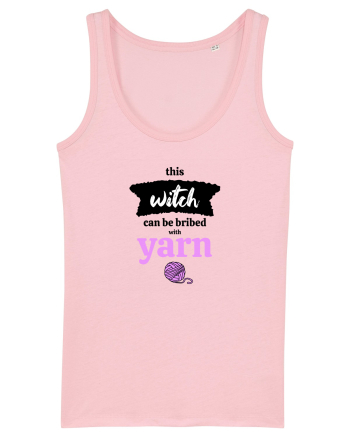 This Witch can be bribed with yarn. (ghem roz) Cotton Pink