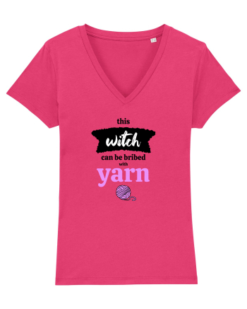 This Witch can be bribed with yarn. (ghem roz) Raspberry