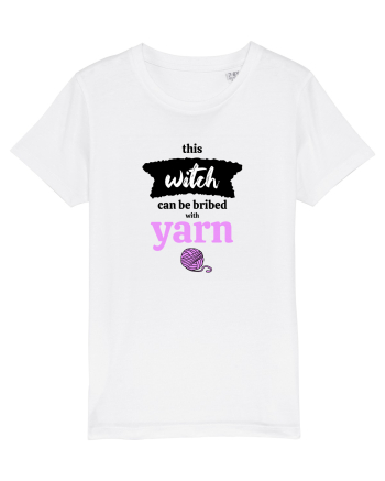This Witch can be bribed with yarn. (ghem roz) White