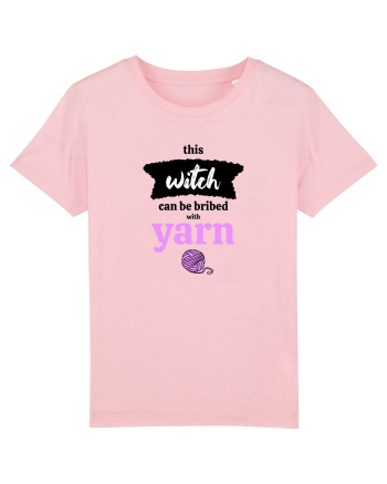 This Witch can be bribed with yarn. (ghem roz) Cotton Pink