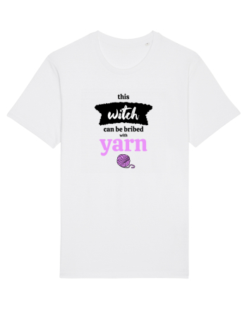 This Witch can be bribed with yarn. (ghem roz) White