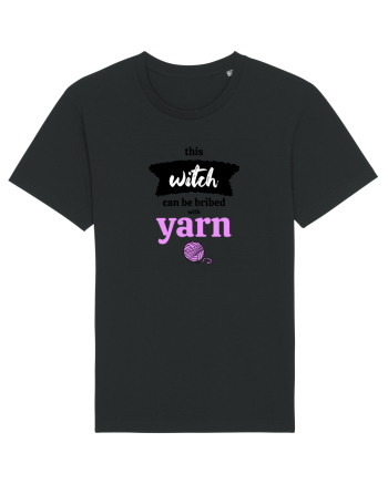 This Witch can be bribed with yarn. (ghem roz) Black