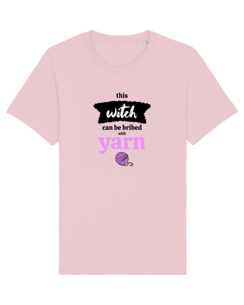 This Witch can be bribed with yarn. (ghem roz) Cotton Pink