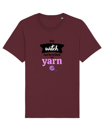 This Witch can be bribed with yarn. (ghem roz) Burgundy