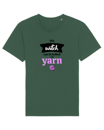 This Witch can be bribed with yarn. (ghem roz) Bottle Green