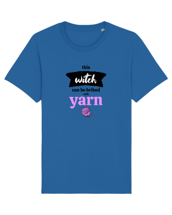 This Witch can be bribed with yarn. (ghem roz) Royal Blue