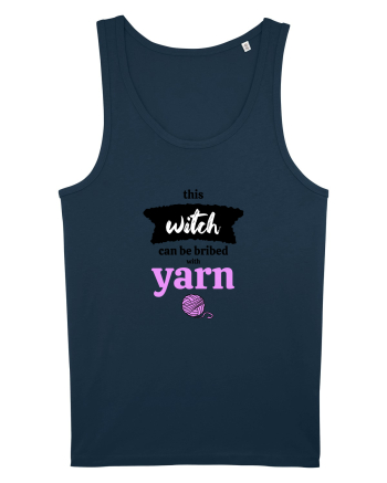 This Witch can be bribed with yarn. (ghem roz) Navy