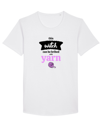 This Witch can be bribed with yarn. (ghem roz) White
