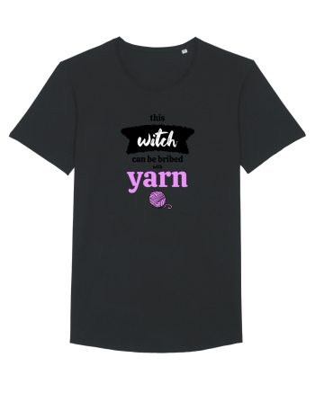 This Witch can be bribed with yarn. (ghem roz) Black