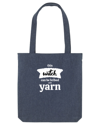 This Witch can be bribed with yarn. (alb) Midnight Blue