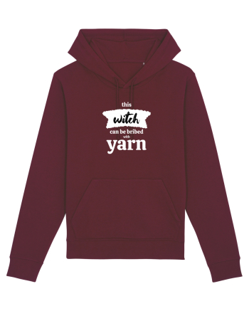 This Witch can be bribed with yarn. (alb) Burgundy