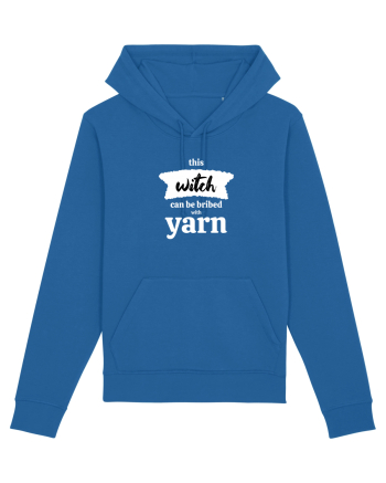 This Witch can be bribed with yarn. (alb) Royal Blue
